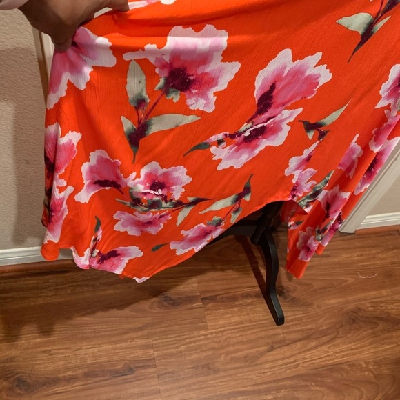 Orange floral print maxi - Picture 3 of 6